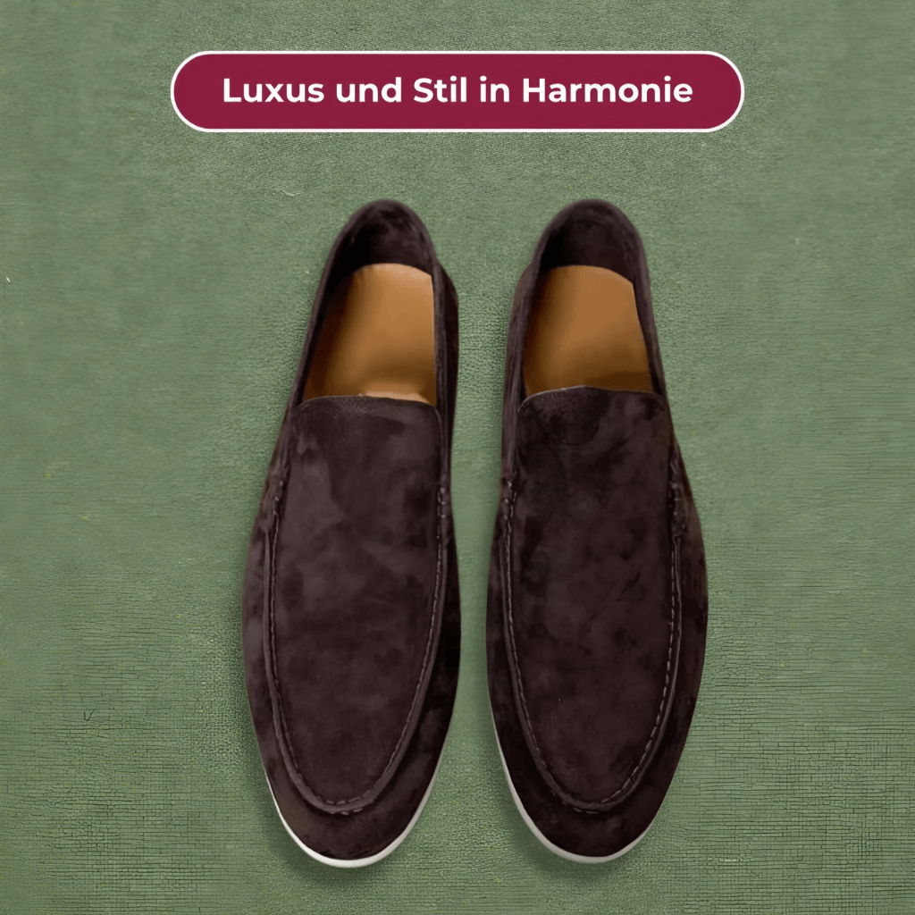 Pantofole in pelle scamosciata di lusso - Eleganti e comode