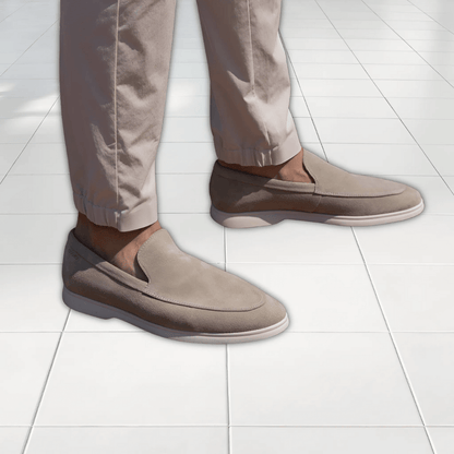 Pantofole in pelle scamosciata di lusso - Eleganti e comode