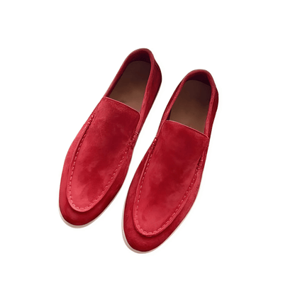 Pantofole in pelle scamosciata di lusso - Eleganti e comode