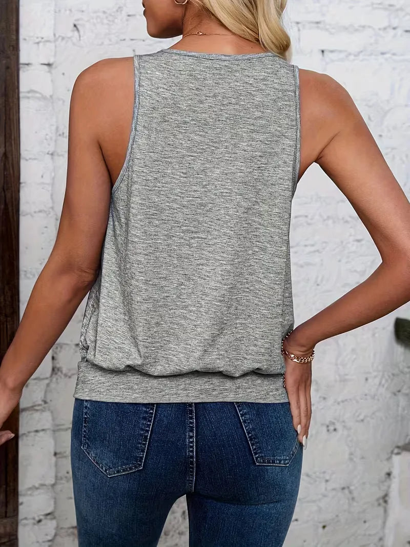 V-neck tank top