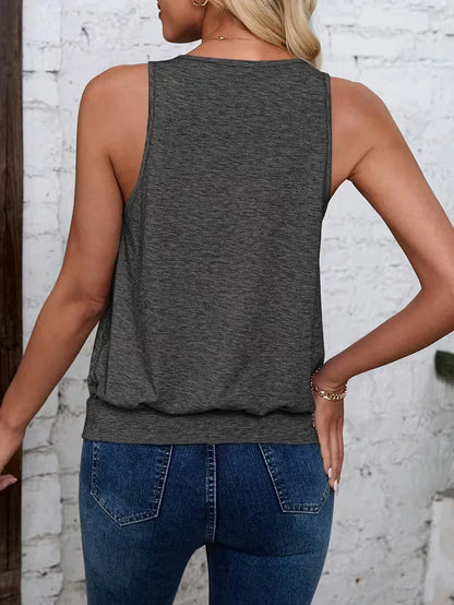 V-neck tank top