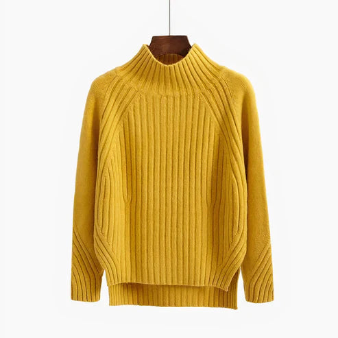 Pull à col roulé en laine mérinos pour femme – Chaud, intemporel et confortable