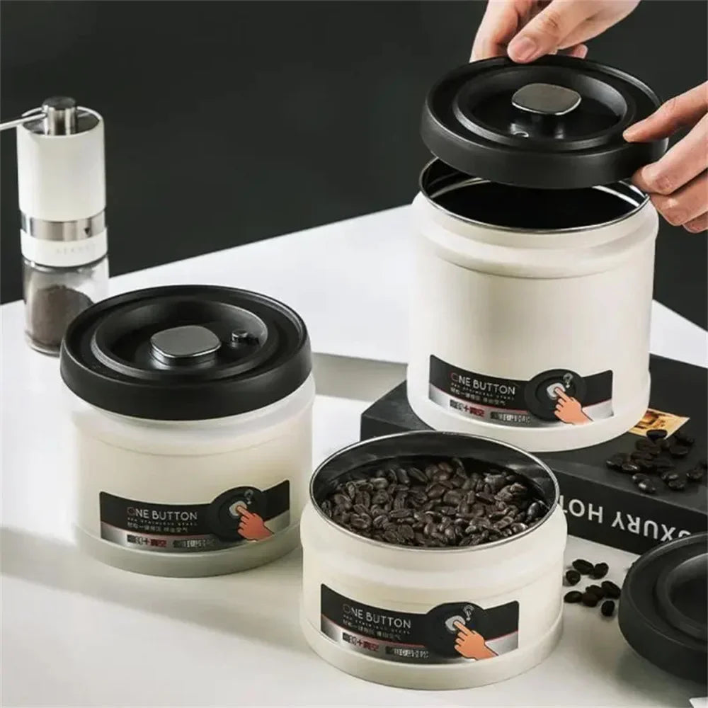 Vacuum Sealed Coffee Storage Container - Preserving Freshness - Ideal for Coffee Lovers