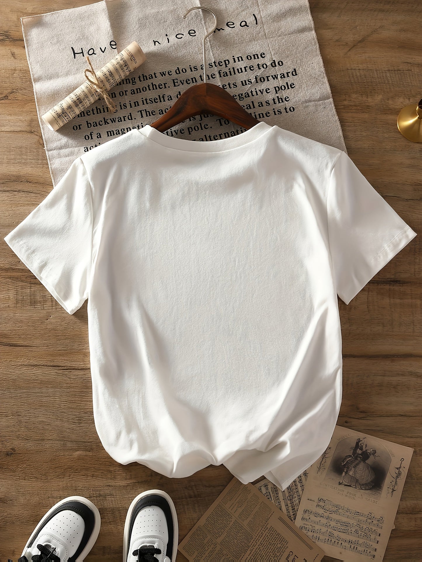 Valentina | Cute and Romantic T-shirt with Pink Hearts and Flowers