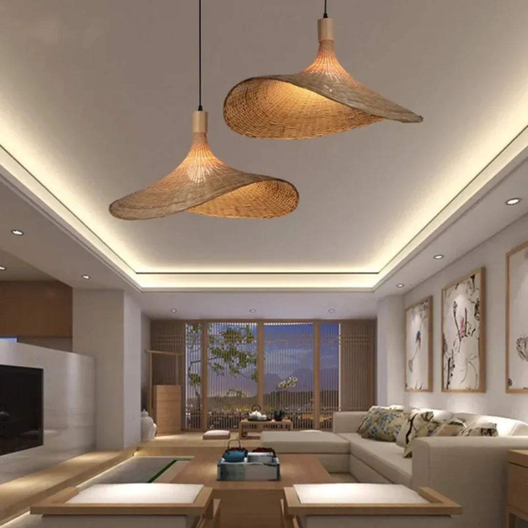 Woven Bamboo Pendant Light – BambooHaven