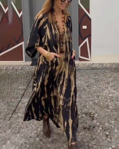 Vintage maxi dress with pockets