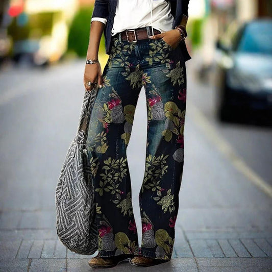 Jeans para mujer Alistra – Estampado floral