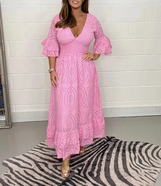Beautiful Long Summer Dress - Frederique