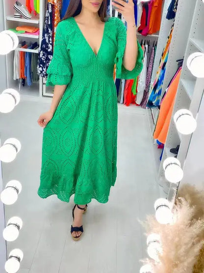 Beautiful Long Summer Dress - Frederique
