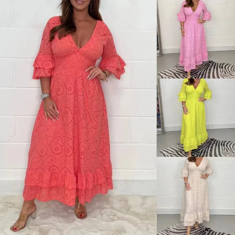 Beautiful Long Summer Dress - Frederique