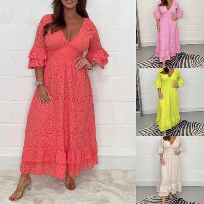 Beautiful Long Summer Dress - Frederique