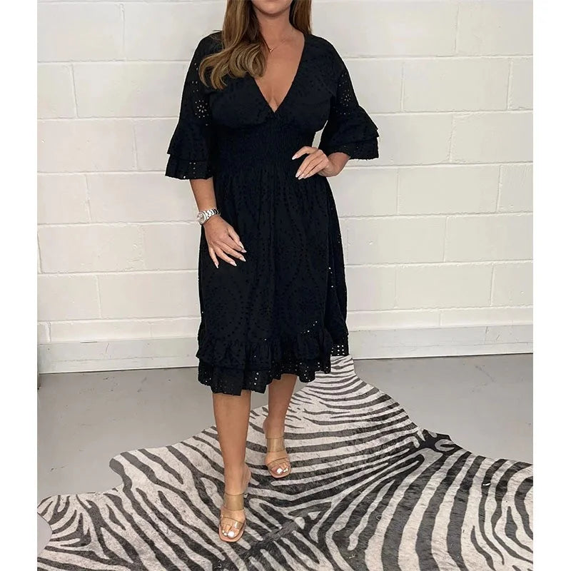 Beautiful Long Summer Dress - Frederique