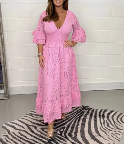Beautiful Long Summer Dress - Frederique