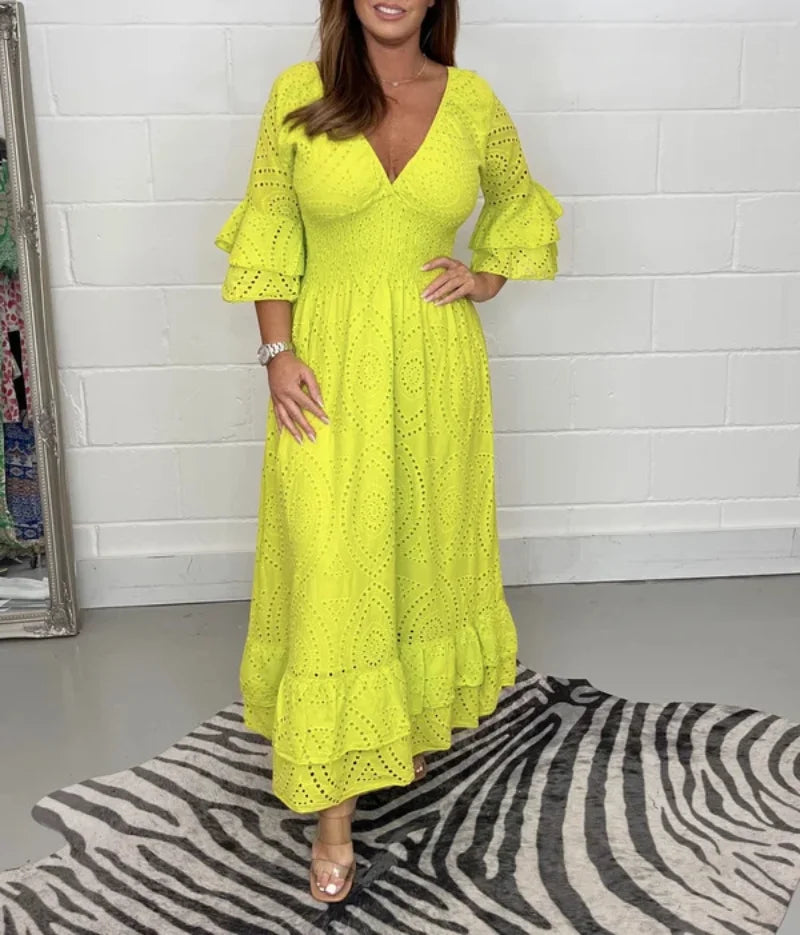 Beautiful Long Summer Dress - Frederique