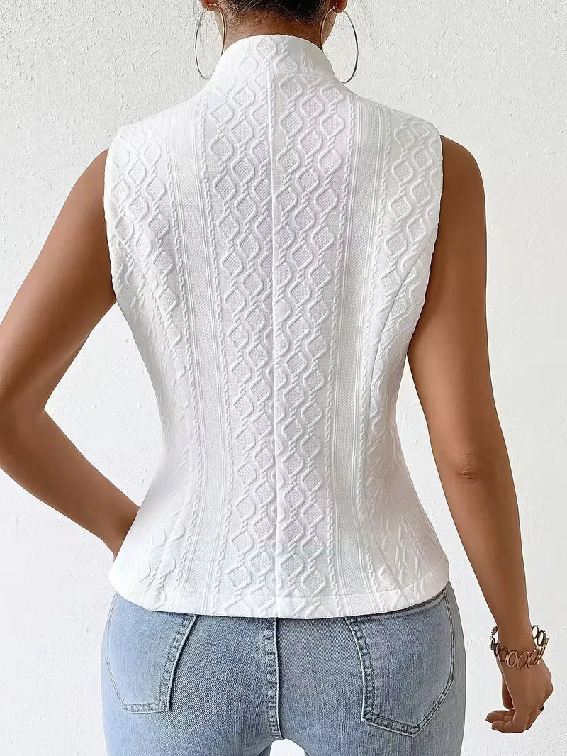Waistcoat with V-neck and Buttons