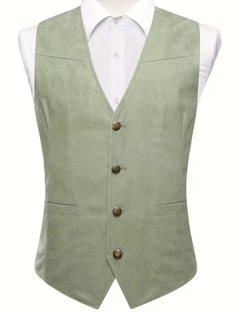 Waistcoat with V-neck and Buttons