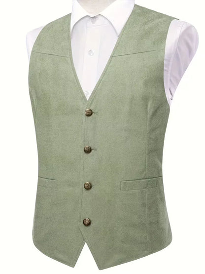 Waistcoat with V-neck and Buttons