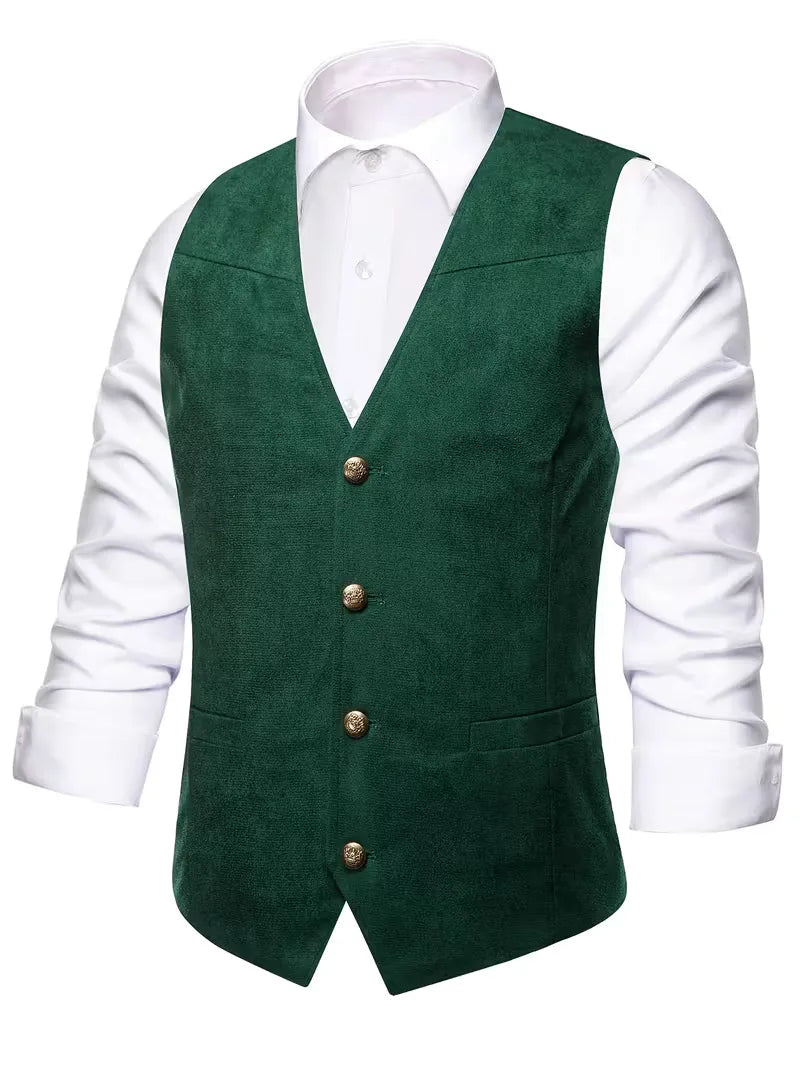 Waistcoat with V-neck and Buttons