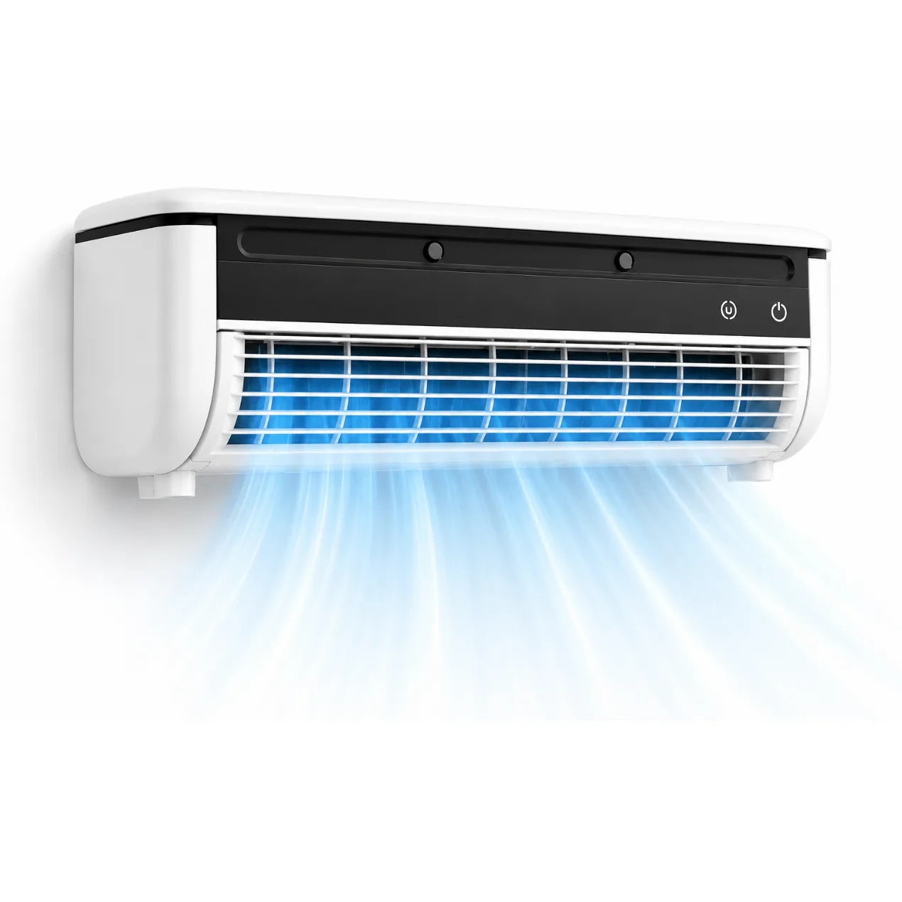 Wall-mounted air conditioner compact black