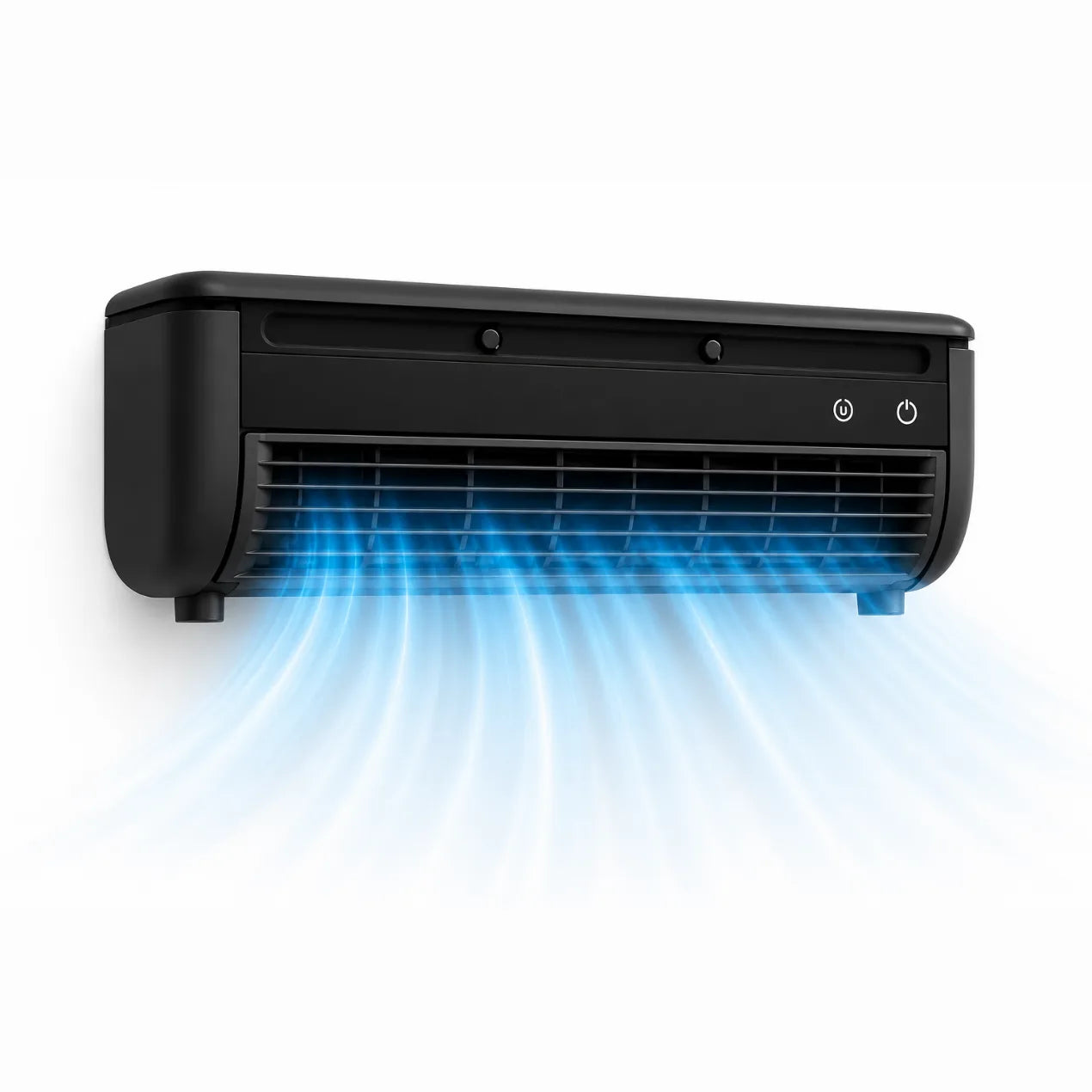 Wall-mounted air conditioner compact black