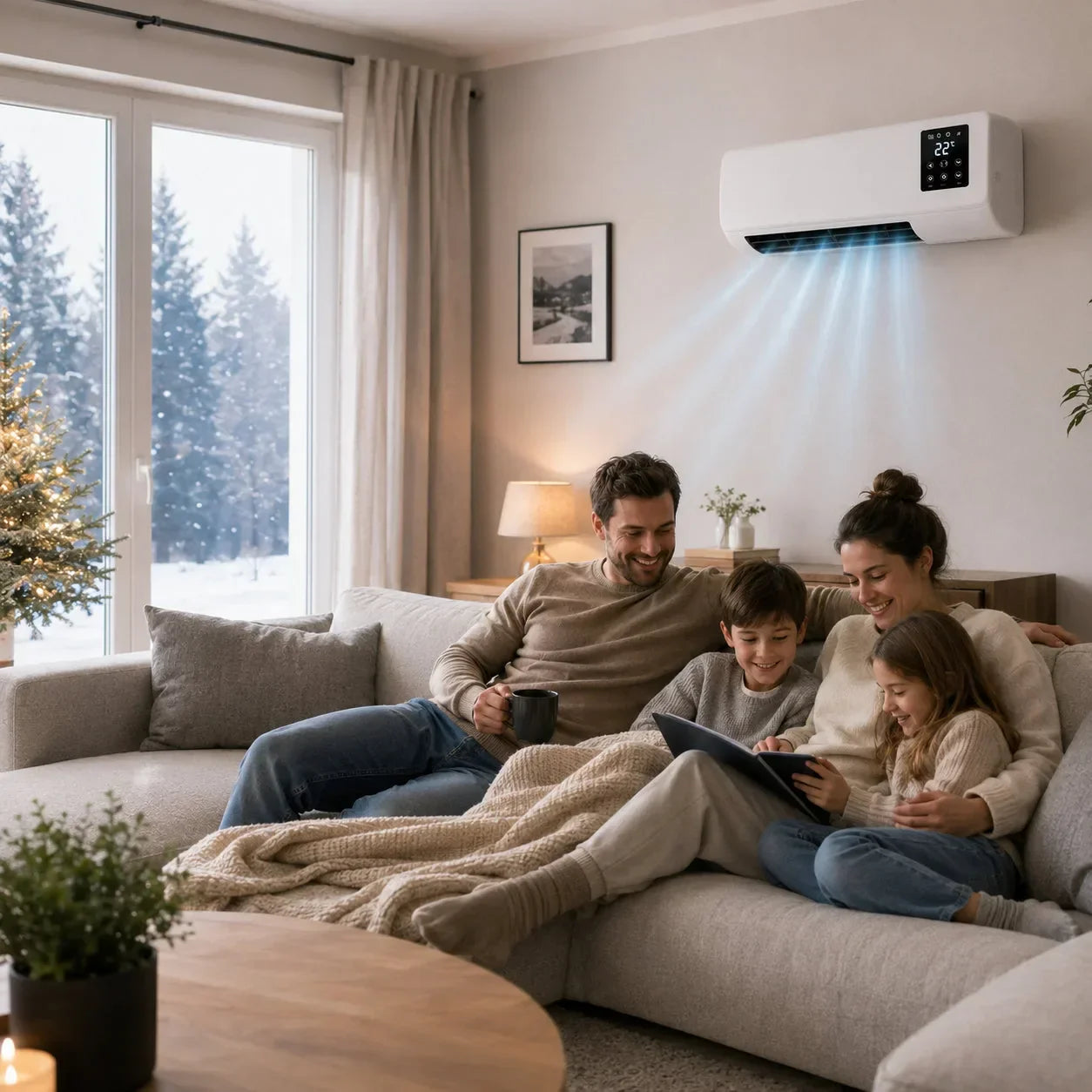 Wall-mounted air conditioner with 2 functions