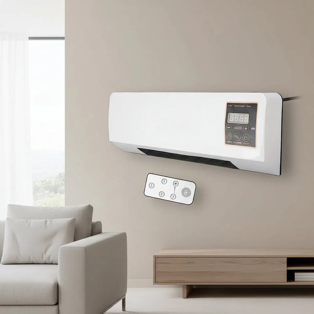 Wall-mounted air conditioner with LCD display