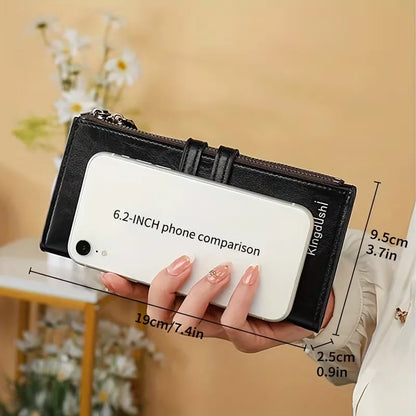 Wallet with Double Zip