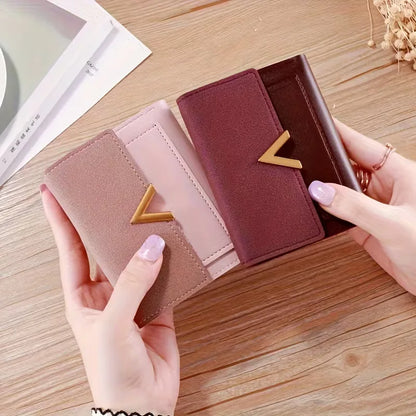 Wallet with V-shaped Closure