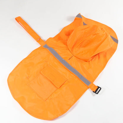 Dog Raincoat with Reflective Strip and Waterproof Design
