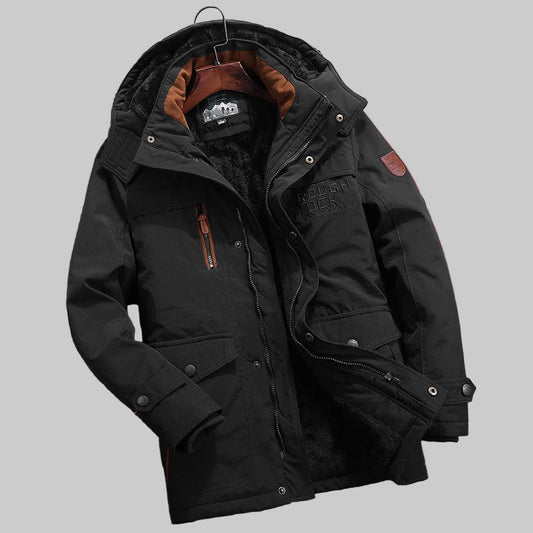 Chaqueta acolchada con capucha para hombre