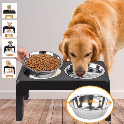 VitalPET – Adjustable feeding stand for dog bowls