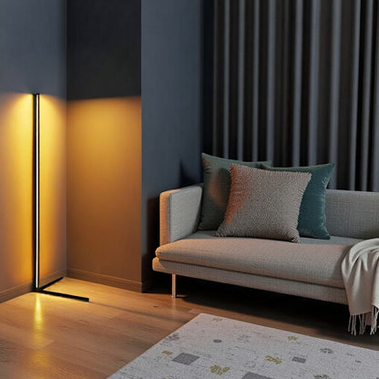 Minimalistinen LED-lattiavalaisin himmennettävällä valolla ja modernilla linjakkaalla muotoilulla