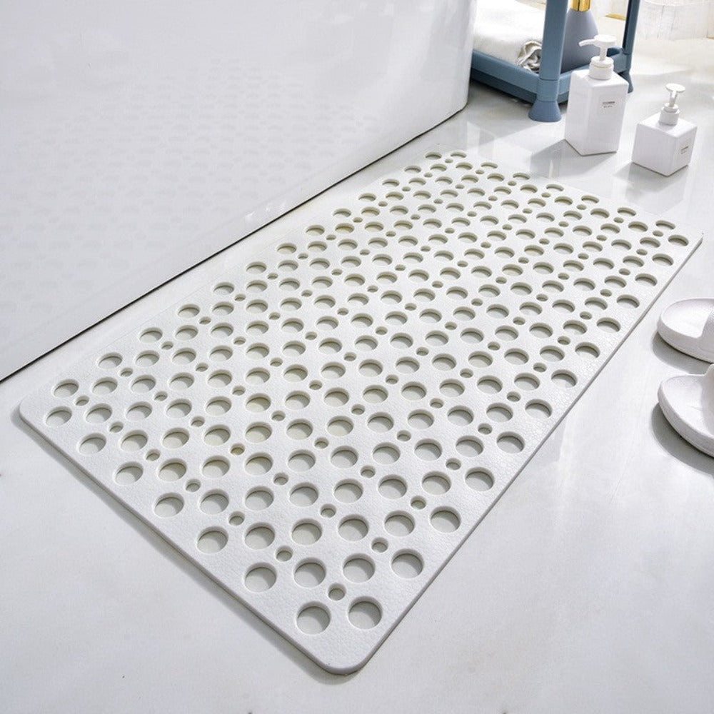 Quick-drying non-slip shower mat with suction cups for a secure grip
