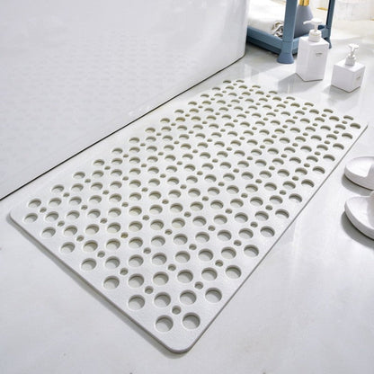Quick-drying non-slip shower mat with suction cups for a secure grip