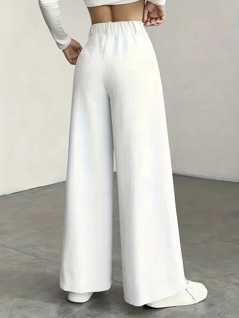 Wide Leg Trousers with High Waist