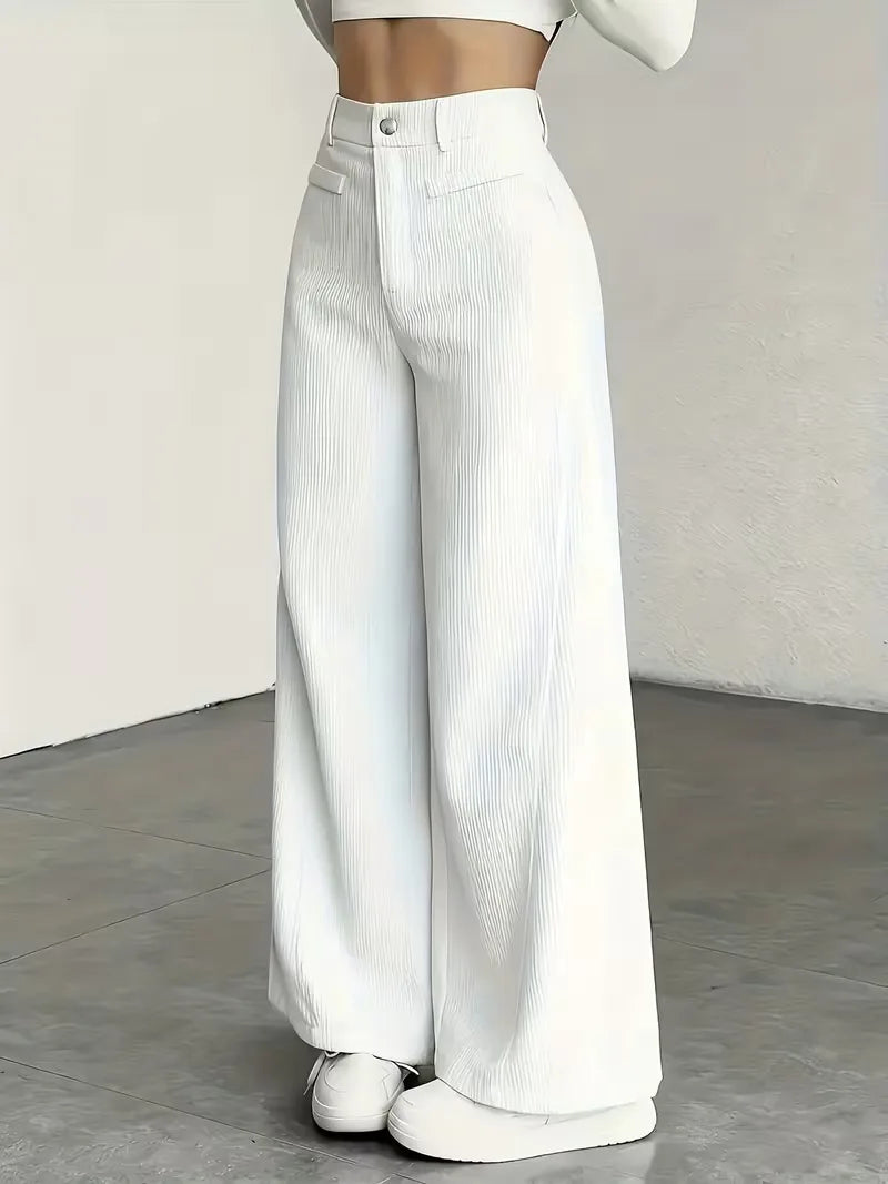 Wide Leg Trousers with High Waist