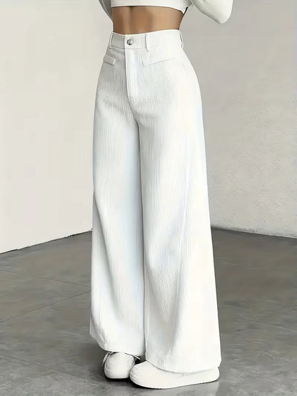 Wide Leg Trousers with High Waist