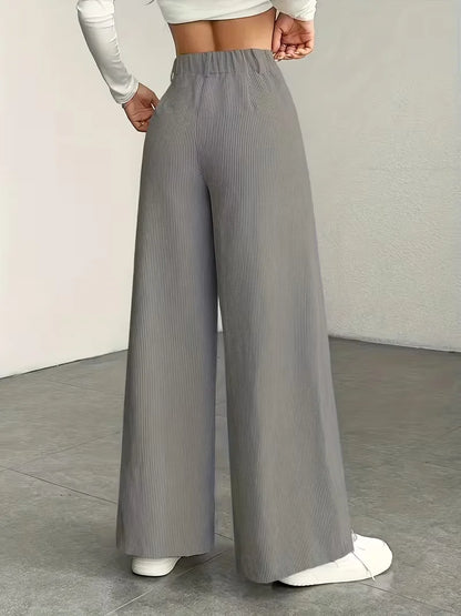 Wide Leg Trousers with High Waist