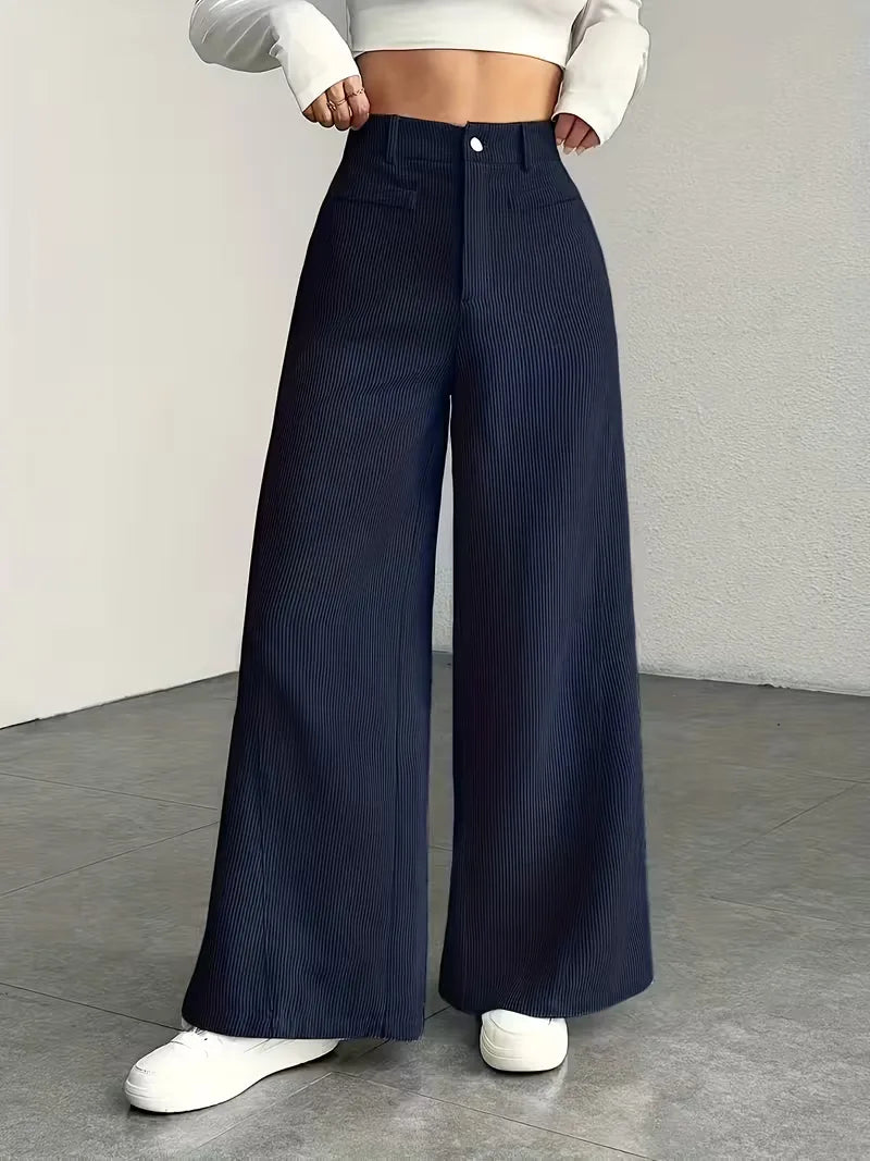 Wide Leg Trousers with High Waist