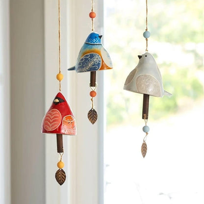 Carillon à vent avec motif d’oiseau pour le jardin et le balcon, au son apaisant