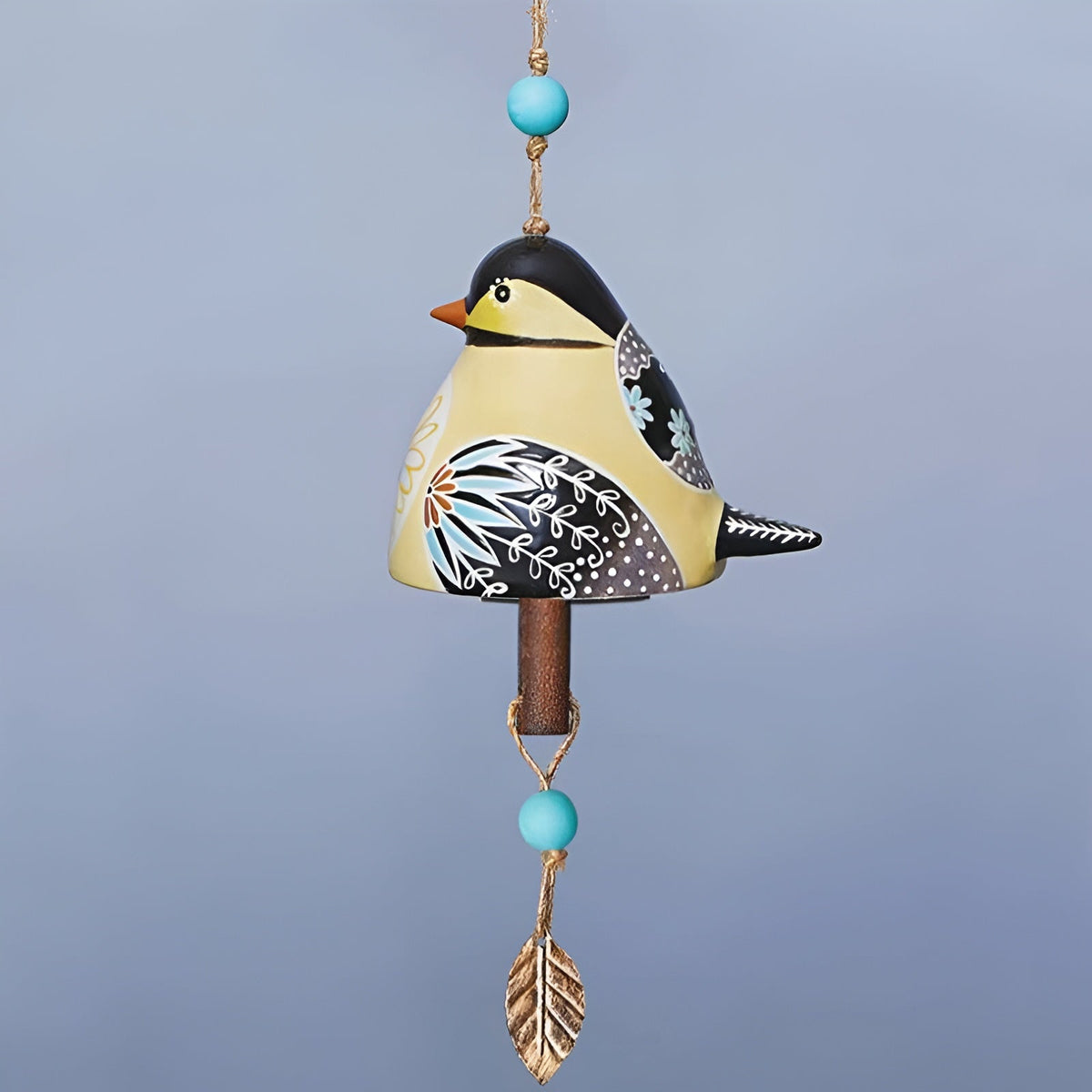 Carillon à vent avec motif d’oiseau pour le jardin et le balcon, au son apaisant