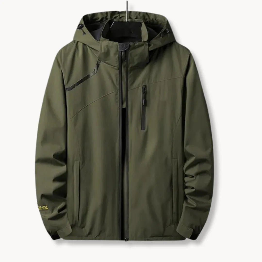 Hugo | Windbreaker jacket with hood and zippered chest pocket