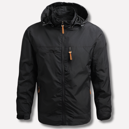 Windproof, waterproof men's jacket in military style - Luis