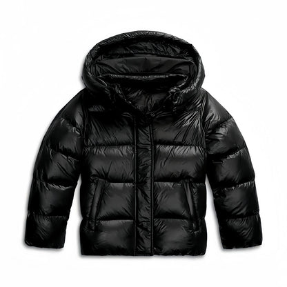 Ladies Warm Padded Winter Jacket with Hood and Pockets