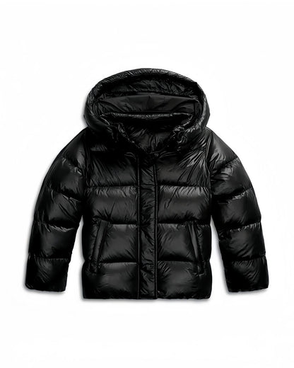 Ladies Warm Padded Winter Jacket with Hood and Pockets