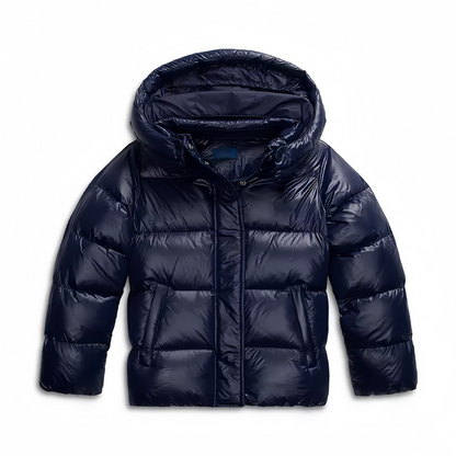 Ladies Warm Padded Winter Jacket with Hood and Pockets