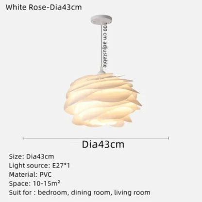 Lampă de tavan cu flori din sticlă – Iluminat elegant cu rozariu