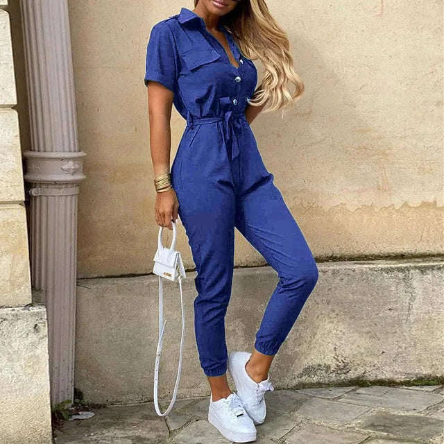 Tailored Jumpsuit with Adjustable Waistband