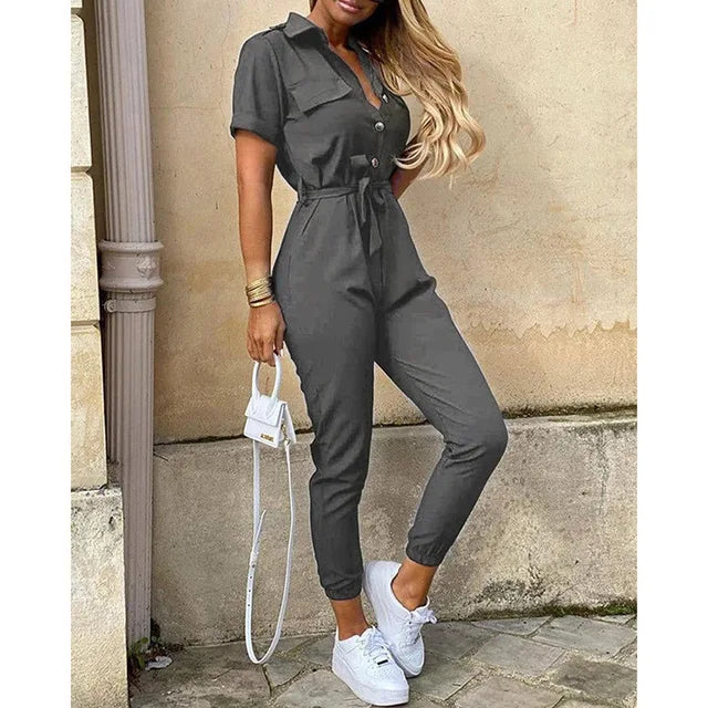 Tailored Jumpsuit with Adjustable Waistband