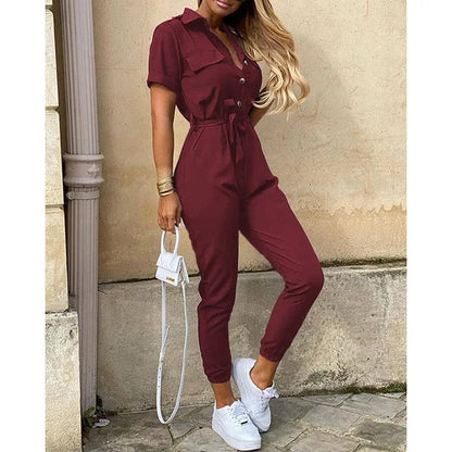 Tailored Jumpsuit with Adjustable Waistband